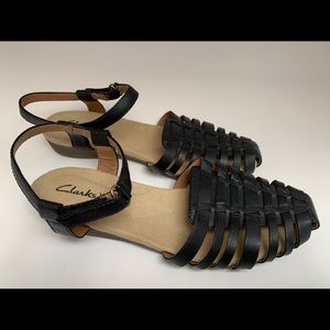 Clark’s Woven Leather Sandals